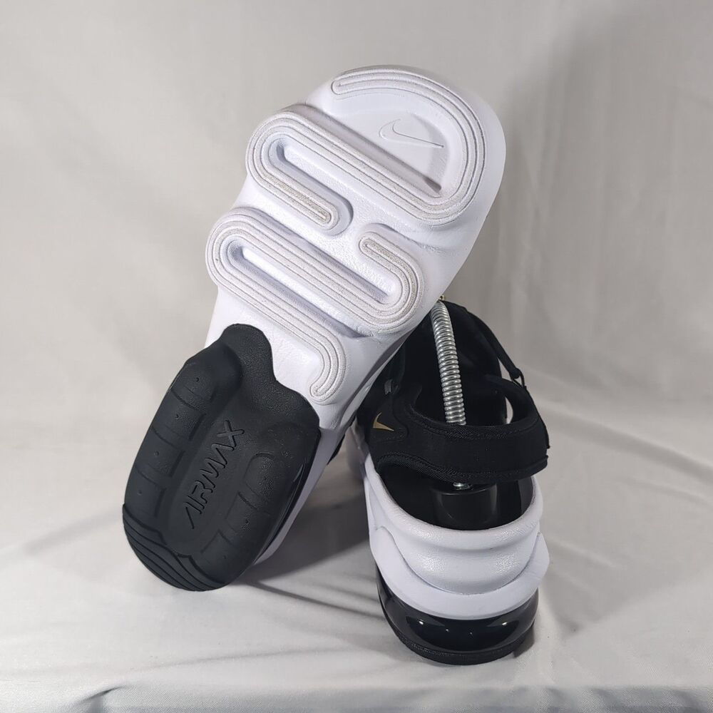 Nike Air Max Koko Platform Sandals Women's Size 11 Black/White/Gold CW9705-001 - Picture 7 of 9